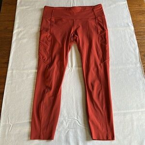 Lululemon Fast and Free Tight 10 Cayenne